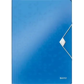 Archivační box Desky s gumičkou Leitz WOW, A4, PP, modrá