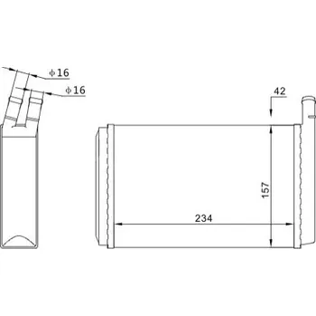 Auto-moto Topné těleso Golf, Jetta, Passat, Audi 74- 171.819.031A HART