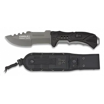 Kuchyňský nůž Nůž K25 Charlie-I Black-Grey / 13cm