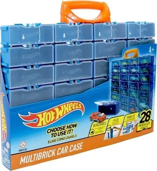 Hot Wheels Multibrick HWCC8C kufřík pro 28 autíček