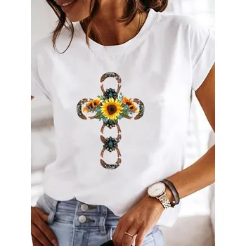 Dámské tričko s kulatým výstřihem a potiskem 90s Velikost: S, Barva (Varianta): LAQA30463