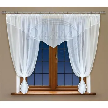 Dekorativní polštářek Dante Voál bílé lemování JAVELA - 160cm x 400cm