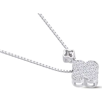 Řetízek biju Stříbrný řetízek s přívěskem, kytička 3001892