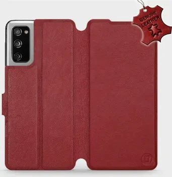 Pouzdro na mobilní telefon Mobiwear Flip Leather pro Samsung Galaxy S20 FE tmavě červené