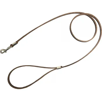 Vodítko pro psa BAFPET Kožené vodítko GRAZL, hladké Barva: Hnědá, Rozměr: 7mm x 120cm 14201