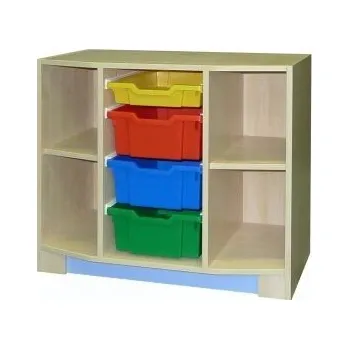 regál Policový regál s boxy BOŘEK K 36