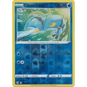 Společenská hra Pokémon karta Clauncher 074/264 Reverse Holo - Fusion Strike