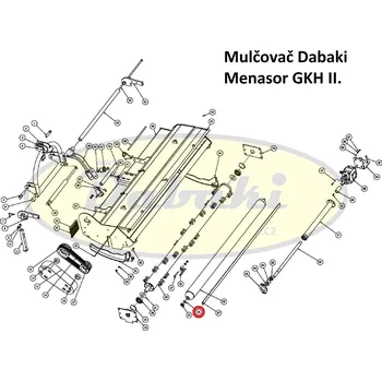 Mulčovač 1 - 26 - vymezovací kroužek válce mulčovače GKH