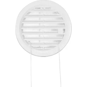 Větrací mřížka HACO VM 110 UB větrací mřížka kruhová, uzavíratelná, průměr 105mm, bílá