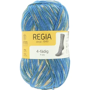 Příze Regia Pairfect 4ply Color 01281 modrá žlutá