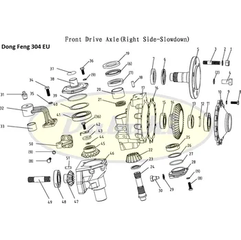 Zahradní traktor 304.31.215-3 Pravé rameno (Right linking arm) Dong Feng (č.85/32)