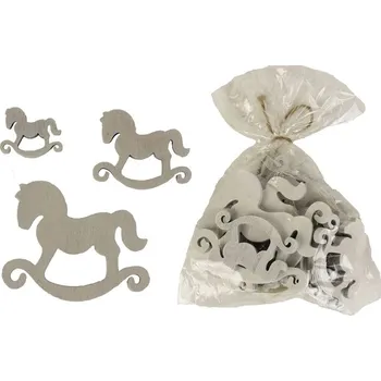 Vánoční dekorace Dekorační koníci, 20ks D0873