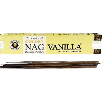 Čajovna Vykuřovadla Vijayshree GOLDEN NAG VANILKA vonné tyčinky