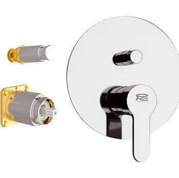 Vodovodní baterie HOPA Podomítková sprchová baterie PIRA 09KB08 - nikl brušený BAREW09KB08