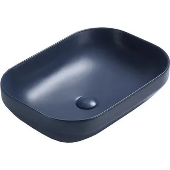 Keramické umyvadlo NELI, modrá, 50 cm