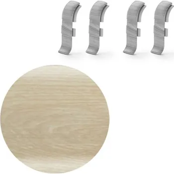 soklová lišta spojky SLK50 jasan krystalový