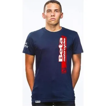 Pánské tričko BETA - T-SHIRTS Blue Red stripe - vel. S