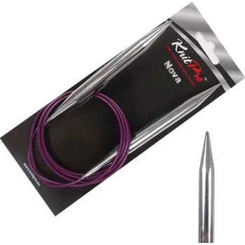 Jehlice Kruhové kovové jehlice Nova Metal 120 cm 9 mm