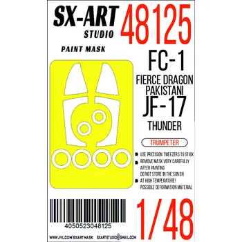 Plastikový model 1/48 Paint mask FC-1 Fierce Dr./ JF-17 Thunder