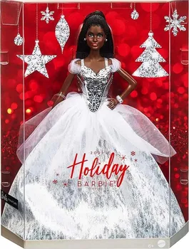 Panenka Mattel Barbie Signature Holiday Doll 2021 brunetka se zapletenými vlasy