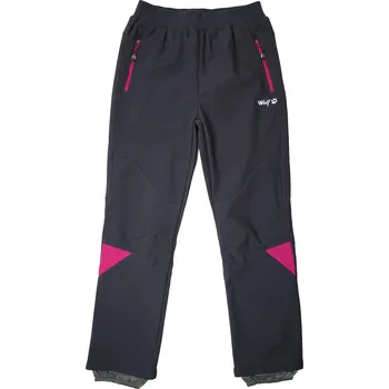 Dívčí oblečení Dívčí softshellové kalhoty, zateplené - Wolf B2392, tmavě šedá Barva: Šedá, Velikost: 146