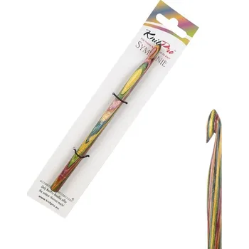 Nástroj na niť a příze Dřevěný háček KnitPro Symfonie 8 mm
