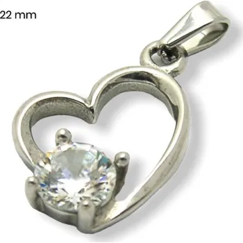 Přívěsek Přívěsek z chirurgické oceli srdce
