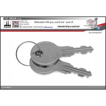 Nosič kol Náhradní Klíče k zámku pro nosiče kol K007, SVC Group