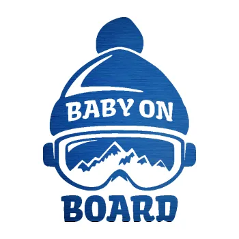Autodoplněk Samolepka na auto Baby on board 012 levá na horách (65 - škrábaný kov modrý) NÁLEPKA, FÓLIE, POLEPY, TUNING, VLASTNÍ TEXT, TISK, AUTOSAMOLEPKY.cz, SAMOLEPKY, OBRÁZEK, LOGO, VÝROBA, PRODEJ