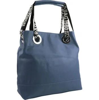 Kabelka Modrá velká moderní kabelka přes rameno i crossbody