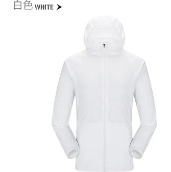 Pánská softshellová bunda Kempingová nepromokavá bunda s kapucí Barva: Bílá, Velikost: S