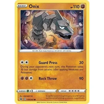 Sběratelská karetní hra Pokémon karta Onix 138/264 - Fusion Strike