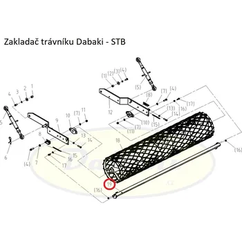 Kultivátor 2/19 - STB145.013 - Stírací lišta zadního válce STB145