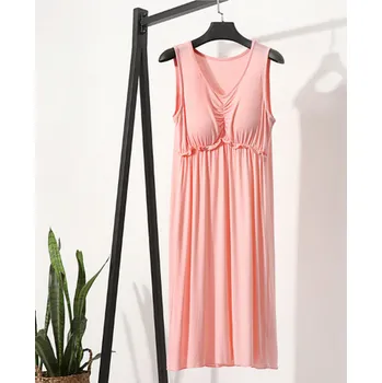 Dámská noční košile Bavlněná a velice pohodlná dámská noční košilka s všitou podprsenkou Barva: Růžová