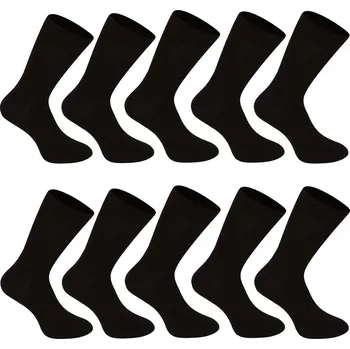 Pánské ponožky 10PACK ponožky Nedeto vysoké bambusové černé (10NDTP001) XL Možnost vrácení zboží ZDARMA do 120 dnů!