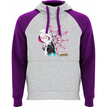 Dívčí mikina Mikina Ghost-Spider ze Spidey a jeho úžasní přátelé Barva: Melírová / purpurová, Velikost: 3XL
