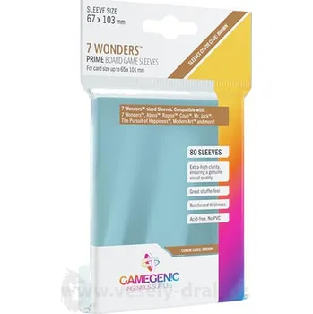 Příslušenství k deskovým hrám Obaly na karty Gamegenic na 7 divů světa - 80 ks