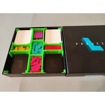 Příslušenství k deskovým hrám inserty.cz Project L - Insert (černý, 0036)