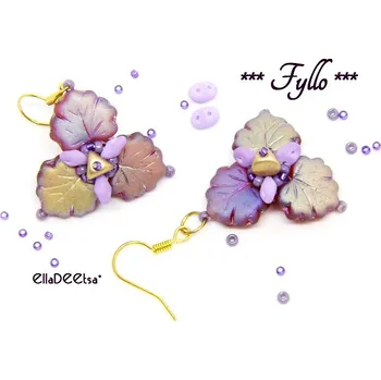 Korálek Náušnice Fyllo č. 1532 - stavebnice