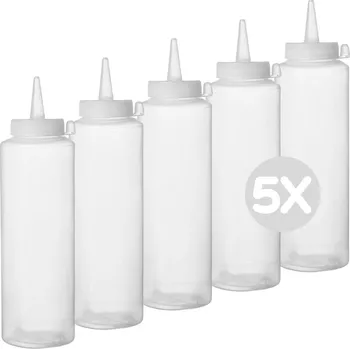 Dávkovač nápoje Hendi 5578225 Multipack - 5x Dávkovací lahve - transparent