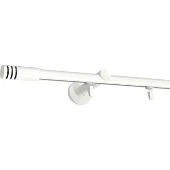 Garnýž Kovovégarnýže.cz Garnýž broadway Malibu 19 mm bílá lesklá Varianta jednořadá nebo dvouřadá: Dvouřadá, Uchycení látky: jezdec s háčkem, Délka garnýže Broadway: 300 cm