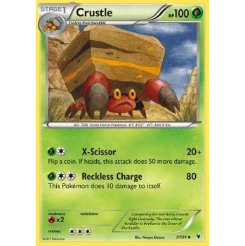 Karetní hra Pokémon NVI 007/101 Crustle - Noble Victories Stav: Excellent, Verze: NORMAL