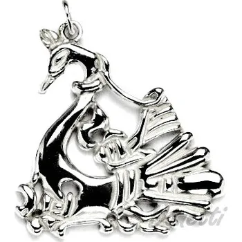 Přívěsek Stříbrný přívěsek keltská loď - P102 (Stříbrný přívěsek loď)