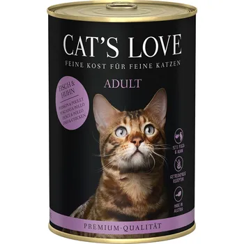 Krmivo pro kočku Cat´s Love ryba a kuře Pur 6 × 400 g