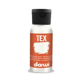 Speciální výtvarná barva DARWI TEX barva na textil - Bílá 50ml