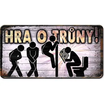 Plechová cedule Nekupto Plechová cedulka - Hra o trůny