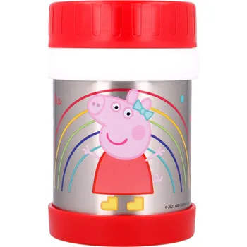 Svačinový box STOR Termodóza na jídlo nerezová Prasátko Peppa 284 ml
