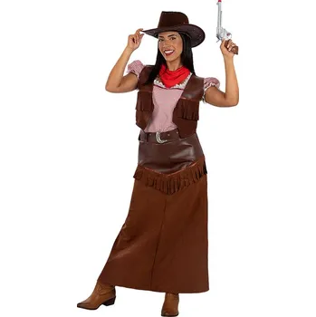 Karnevalový kostým Funiglobal - Deluxe kostým cowgirl pro ženy - S