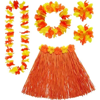 Karnevalový doplněk Sada Havaj - oranžová