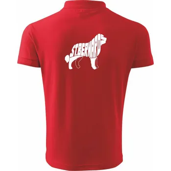 Pánská košile Bernardýn - Polokošile pánská Pique Polo 203 - 5XL ( Červená )